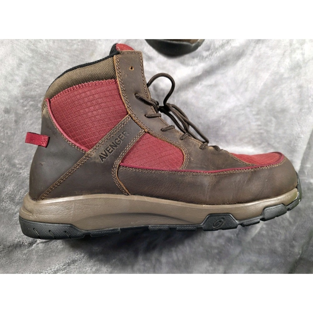 Avenger Edge CT‎ Mid Composite Safety Toe Boots Red/Brown Men's Size 14 Wide EE